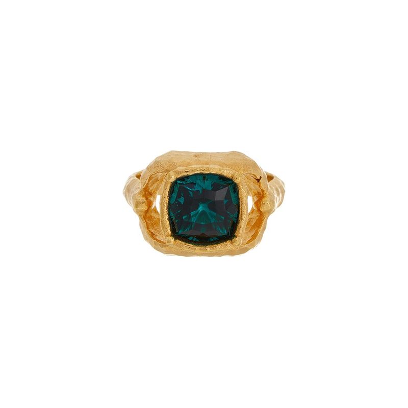 Oscar De La Renta Rectangle Crystal Ring